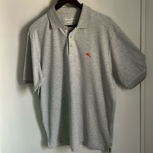 Tommy Bahama Men’s Island Zone Classic Sporty Light Gray Polo Shirt